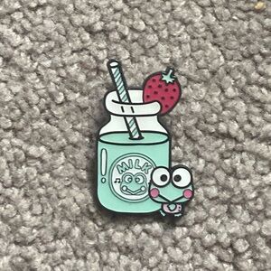 Sanrio Milk Bottle Keroppi Enamel Pin